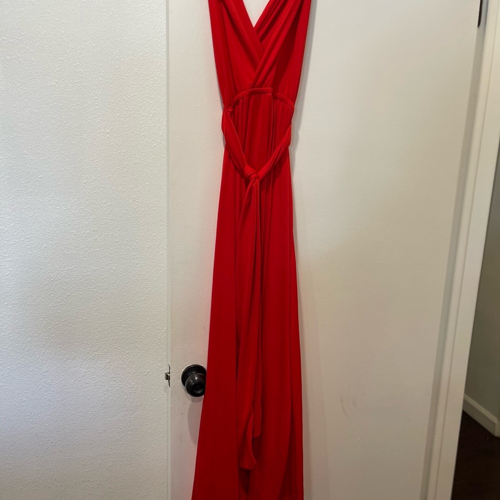 Elegant Red Evening Gown